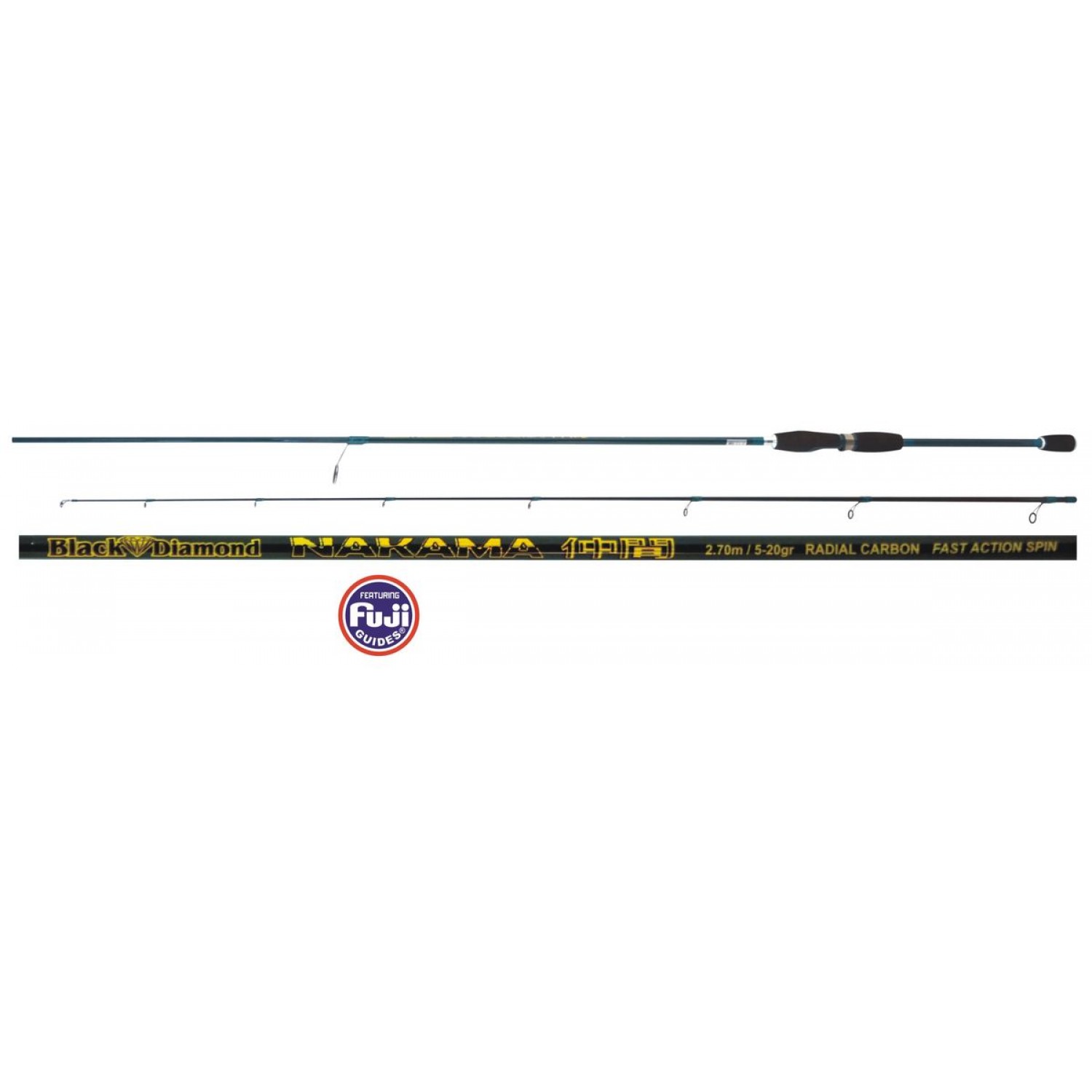 Καλάμι Carbon NAKAMA Black Diamond Spinning 2,7m   Καλοκαιρινά